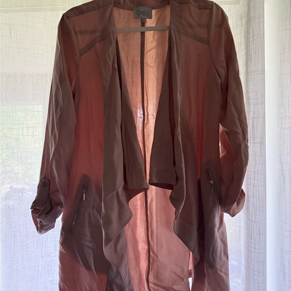 [M] Dusty Rose Dalia Open Front Jacket - Picture 1 of 7